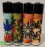 Brand New 4 Clipper Lighters Grass 93 Collection Full Set Refillable