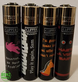 Brand New 4 Clipper Lighters ScreenPlay Collection Full Set Refillable