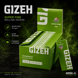 Brand New Gizeh Closed Box of 50 Booklets Super Fine Rolling Papers 12.0 g/m