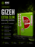 Brand New Gizeh Extra Slim Rolling Papers 50x66 Booklets Super Fine Cut Corners
