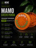 Mamo Green Panda Orange Grinder – Magnetic Lid | 50mm