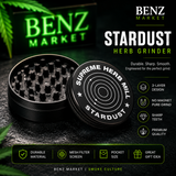 3 Layer hard plastic Herb Grinder stardust supreme herb mill