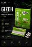 Gizeh Slim Rolling Papers 26x50 Booklets+Tips Medium 1 1/4 Super Fine