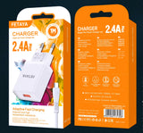 Brand New FETAYA 2.4A Fast Charger – Type-C / Lightning EU Plug