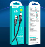 FETAYA Fast Charging Cables – Type-C & Lightning | 1M | Braided
