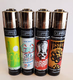4 Clipper Lighters Movies theater 2 Collection Unused Refillable - benz-market