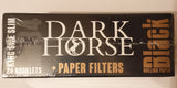 Brand New Dark Horse King Size Slim Rolling Papers+Tips Lot Of 24x34 Booklets