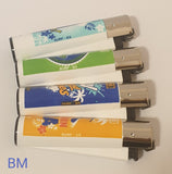 Brand New 4 Clipper Lighters Surf Collection Full Series Refillable