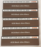Brand New Ocb Lot of 5 Slim King Size Rolling Paper+Filters