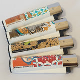 Brand New 4 Clipper Lighters Authentic Dishes Collection Full Set Refillable