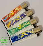 Brand New 4 Clipper Lighters Color Leaves 2 Collection Full Set Refillable