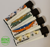 Brand New 4 Clipper Lighters Grass 37 Collection Full Set Refillable
