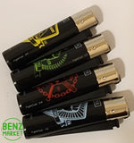 Brand New 4 Clipper Lighters Fight Club Collection Full Set Refillable