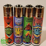 Brand New 4 Clipper Lighters Grass 90 Collection Full Set Refillable
