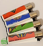 Brand New 4 Clipper Lighters Grass 90 Collection Full Set Refillable