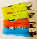 Brand New 4 Clipper Lighters Penguin Life Collection Full Set Refillable