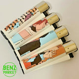 Brand New 4 Clipper Lighters Justice Collection Full Set Refillable