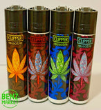 Brand New 4 Clipper Lighters Grass 31 Collection Full Set Refillable