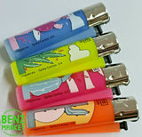 Brand New 4 Clipper Lighters Spiky Cactus Collection Full Set Refillable