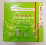 Brand New Gizeh Extra Slim Rolling Papers 50x66 Booklets Super Fine Cut Corners - benz-market