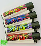 Brand New 4 Clipper Lighters Grass 18 Collection Full Set Refillable
