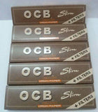 Ocb Natural King Size Slim Rolling Paper+Filter Tips Unbleached 32 Booklets - Rolling Papers
