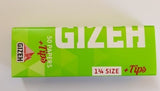 Brand New Gizeh Slim Rolling Papers 26x50 Booklets+Tips Medium 1 1/4 Super Fine - benz-market