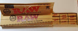 Lot Of 5 Booklets Raw Natural Unrefined Rolling Papers King Siz+Pre Rolled Tips - Rolling Papers