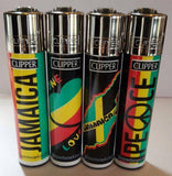 4 Clipper Lighters Rastafari Collection - Clipper Lighters